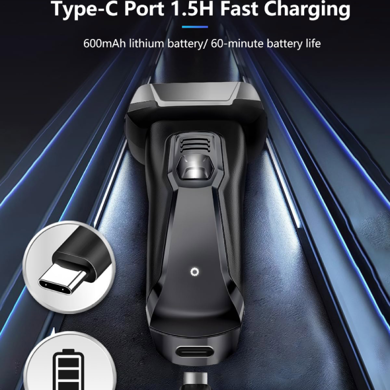 Foil Shaver for Men – Professional Electric Beard Razor, Strong Trimming Performance